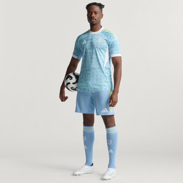 Blauw Juventus 25/26 Authentiek Uitshirt