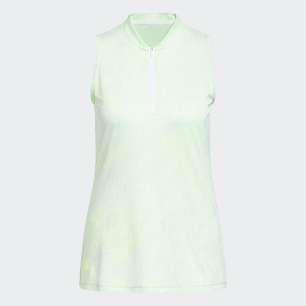 Green Essentials Sleeveless Golf Polo Shirt