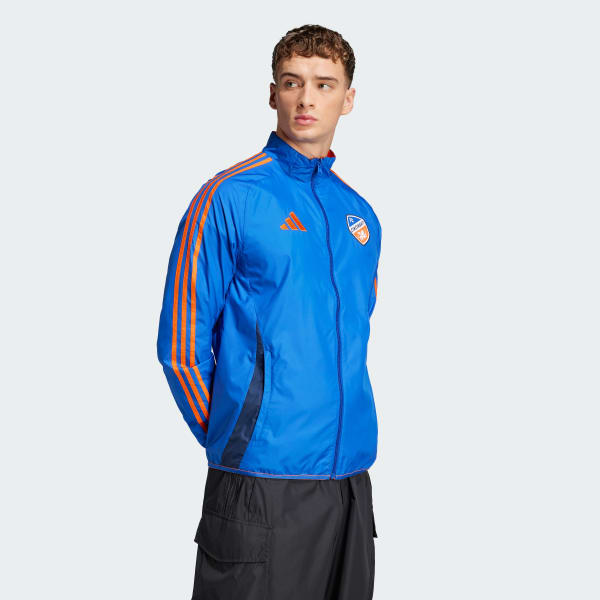 adidas FC Cincinnati Reversible Anthem Jacket - Blue | Free
