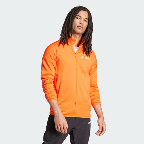 Orange Terrex Xperior Climawarm leichte Fleecejacke
