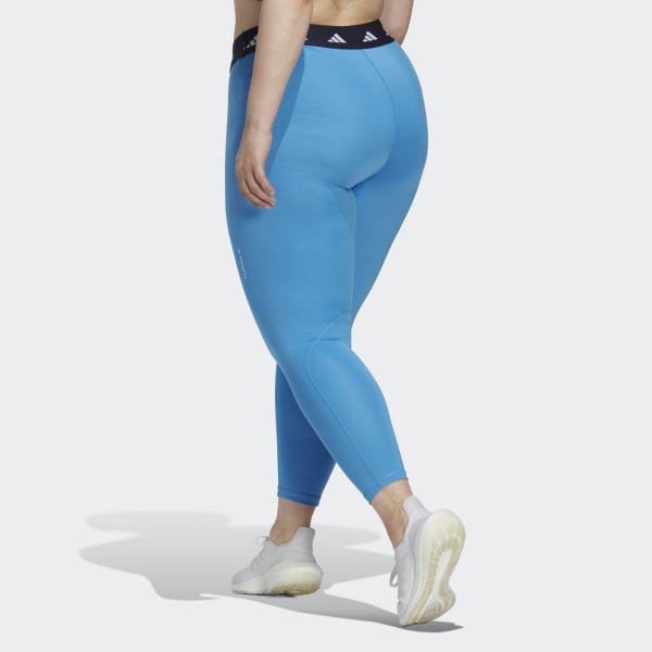 adidas Techfit 7/8 Leggings (Plus Size) - Blue
