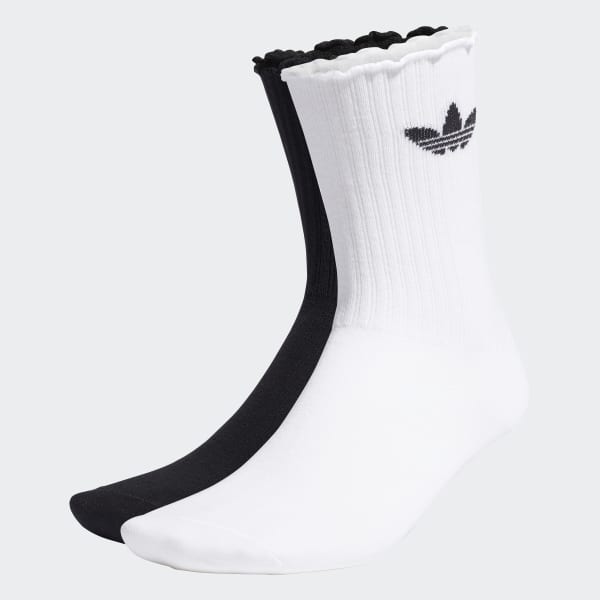 adidas Ruffle Crew Socks 2 Pairs - White | adidas Australia