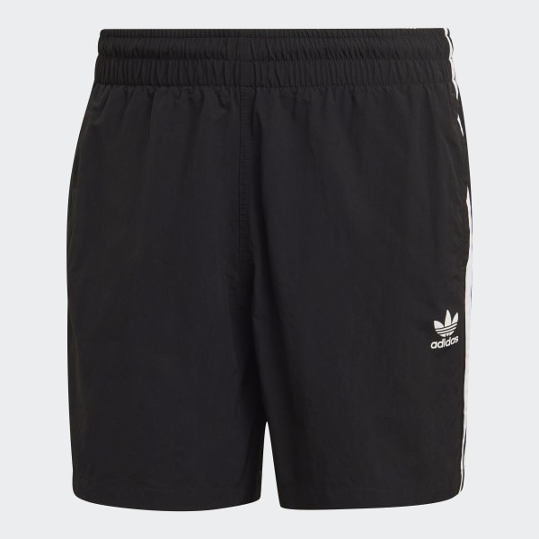 Negro Shorts Adicolor Classics Swim 3 Tiras