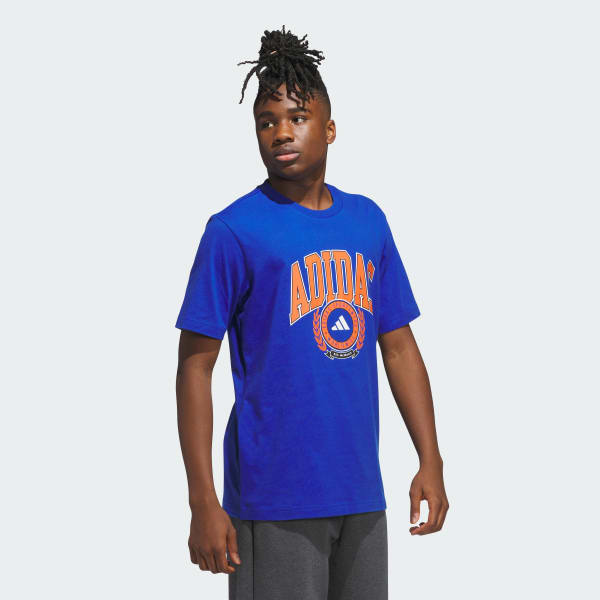 Azul Camiseta estampada Varsity Crest