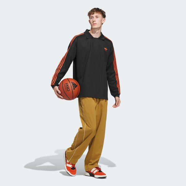 Negro Playera polo de rugby