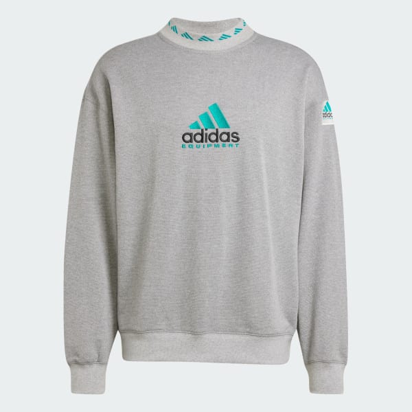adidas EQT Reflective Crewneck Sweatshirt - Grey | Free