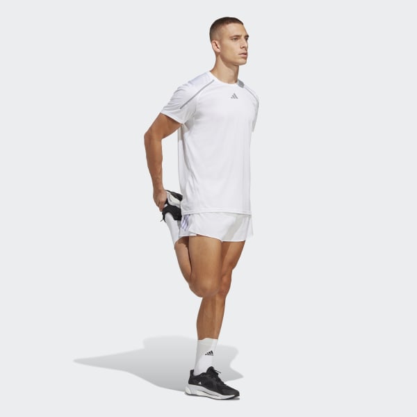 White Adizero Split Shorts