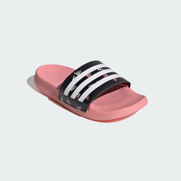 Adidas adilette slides women's pink hot sale