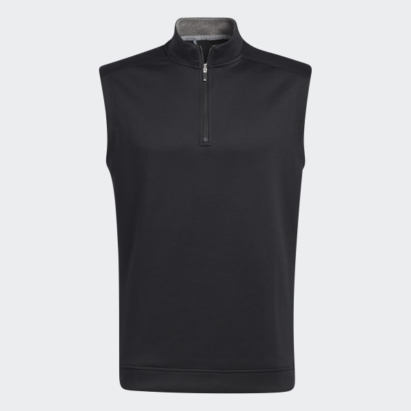 Black Club Quarter-Zip Vest