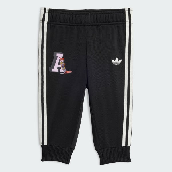 Negro Conjunto deportivo SST adidas Disney para niños