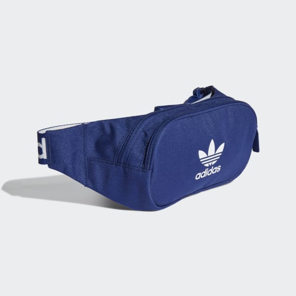 adidas Adicolor Branded Webbing Waist Bag - Blue | Unisex Lifestyle ...