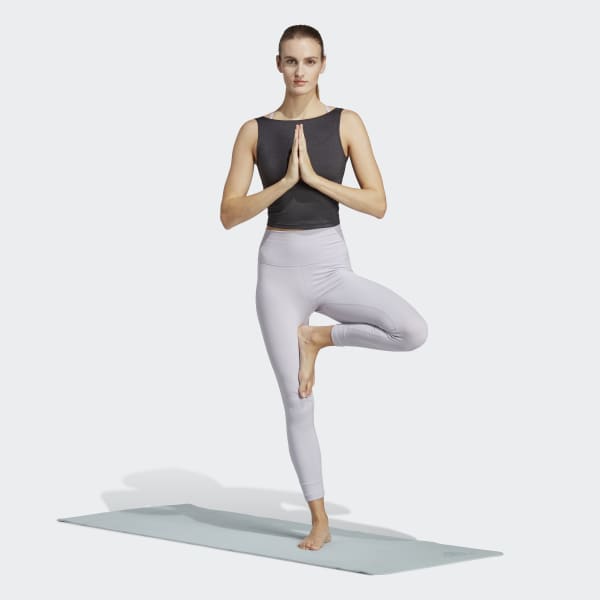 Đen Áo Tank Top Lửng Yoga Studio