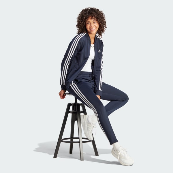 Azul Conjunto Essentials 3 Franjas