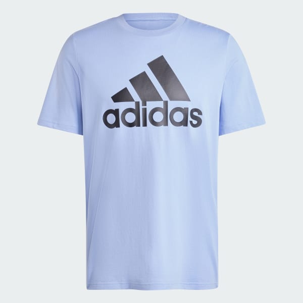 Azul Remera Essentials Logo Grande Tejido Jersey