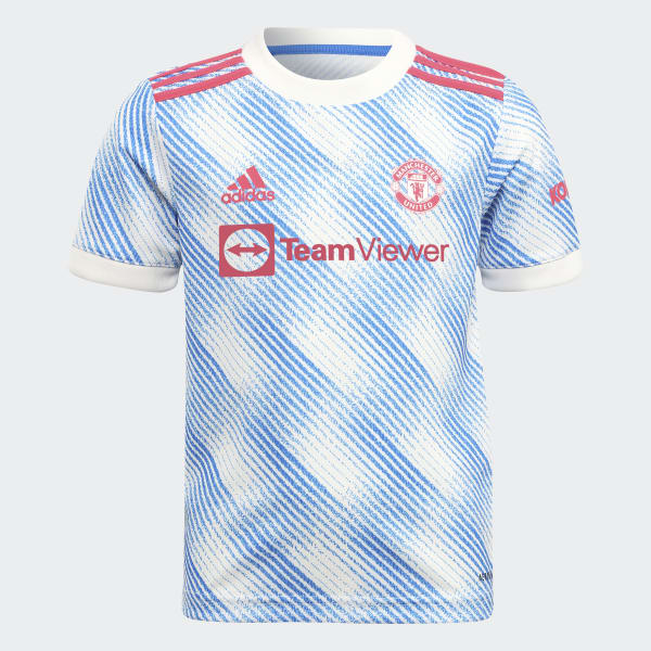 adidas Manchester United 21/22 Away Mini Kit - White | Kids' Soccer ...