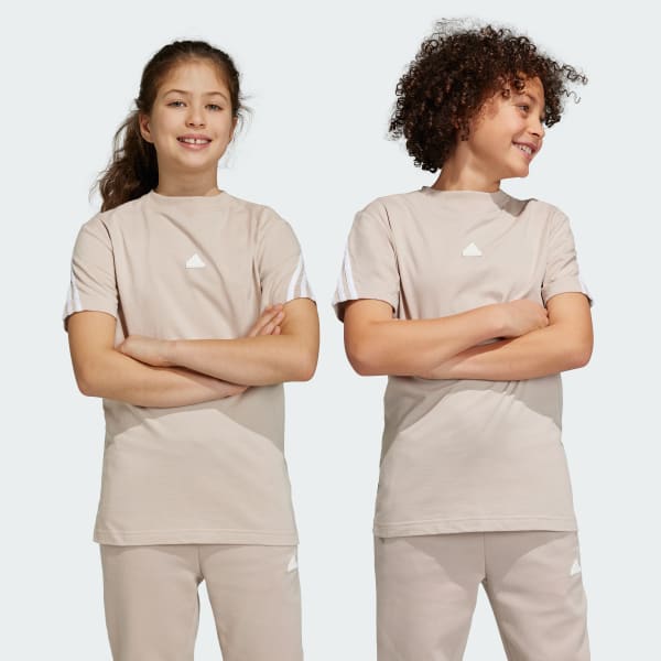 hnedá Tričko Future Icons 3-Stripes