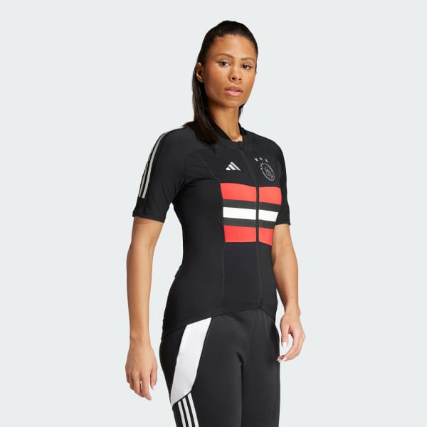 cerná Dres Ajax Amsterdam Cycling