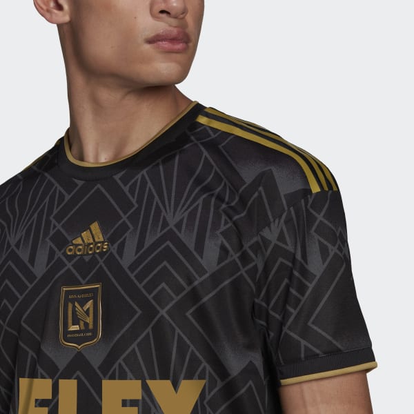 adidas Los Angeles FC 22/23 Home Authentic Jersey - Black