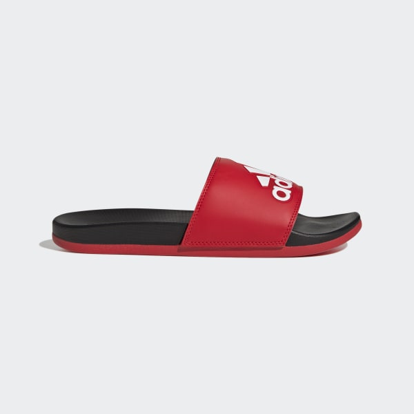 Red Adilette Comfort Slides