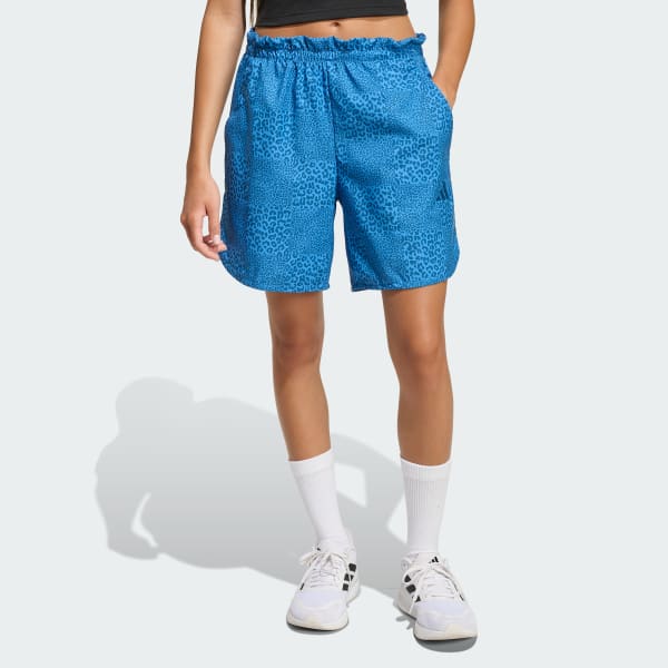 Blu SHORT FUTURE ICONS ALLOVER PRINTED