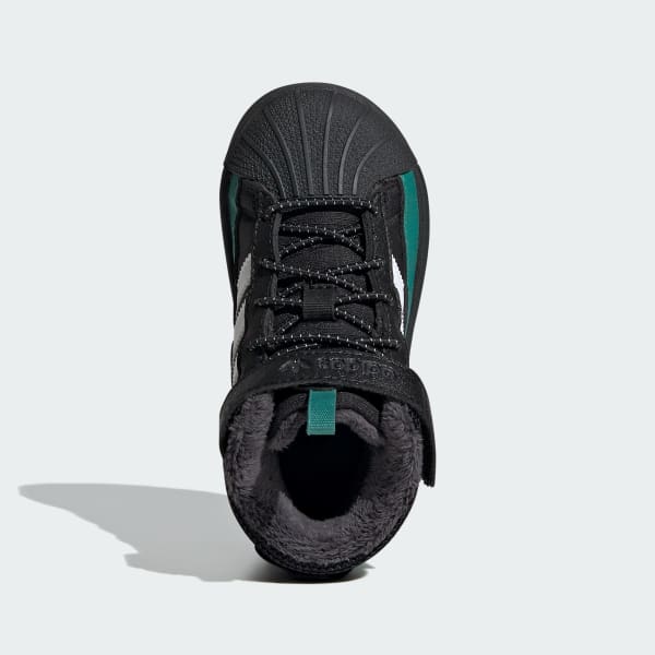 Black Superstar Winter Trek Shoes Kids