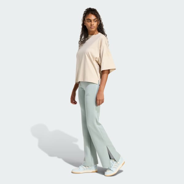 Vert Pantalon évasé Soft Lux