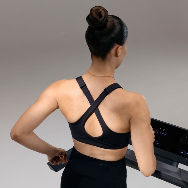 adidas FastImpact Luxe Run High Support Bra Black Free Shipping with adiClub adidas US