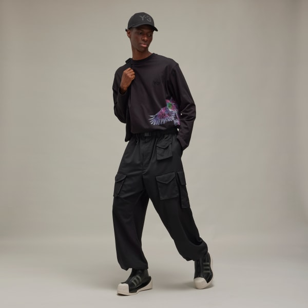 adidas Y-3 Graphic Long Sleeve Tee - Black | Free Shipping adidas Y-3 Graphic Long Sleeve Tee - Black | Free Shipping