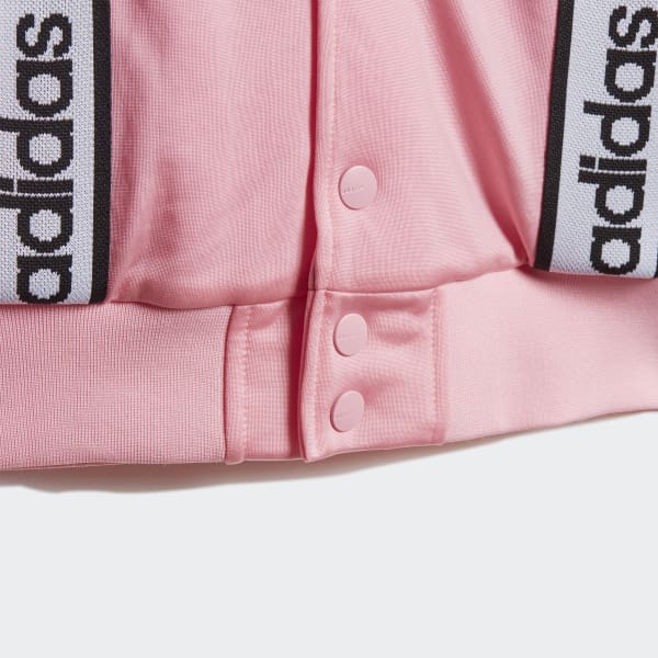 adidas pink cropped jacket