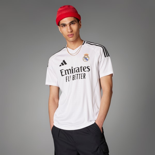 สีขาว เสื้อฟุตบอลชุดเหย้า Real Madrid 24/25