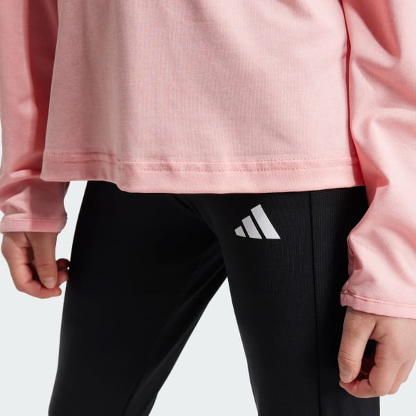 adidas Sweatshirt and Leggings Set Kids Pink adidas UK