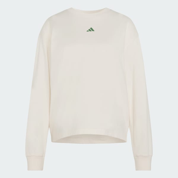 Hvid 3 STRIPES STUDIO BOYFRIEND LONGSLEEVE T-SHIRT