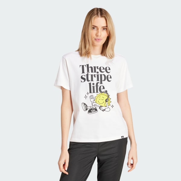 White Positivity Graphic Tee