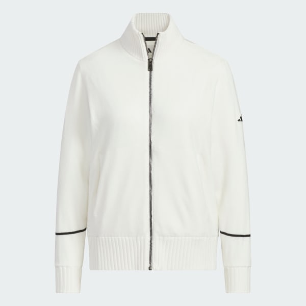 White 방풍 안감 풀집 니트 스웨터