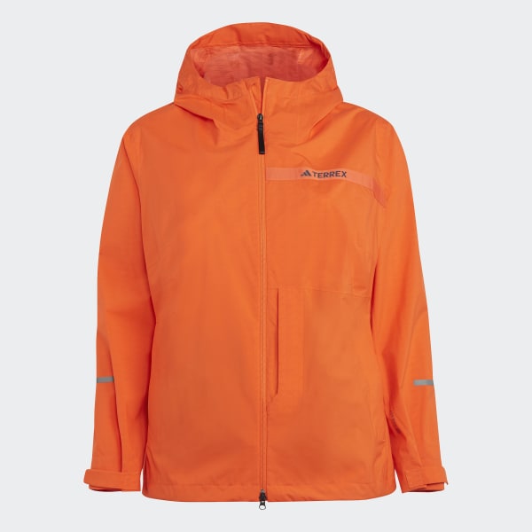 Orange Terrex Multi RAIN.RDY 2.5-Layer Rain Jacket (Plus Size)