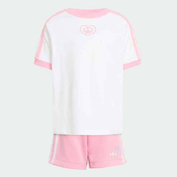 สีขาว เสื้อยืดและกางเกงขาสั้น ADIDAS DISNEY