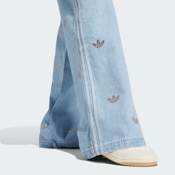 adidas Denim Rhinestone Pants Blue adidas Singapore