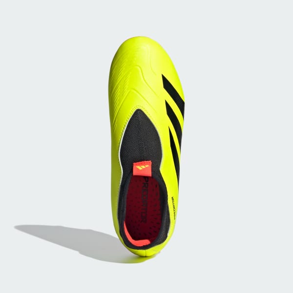 Amarillo Zapatos de fútbol Predator 24 League Terreno Firme Sin Cordones