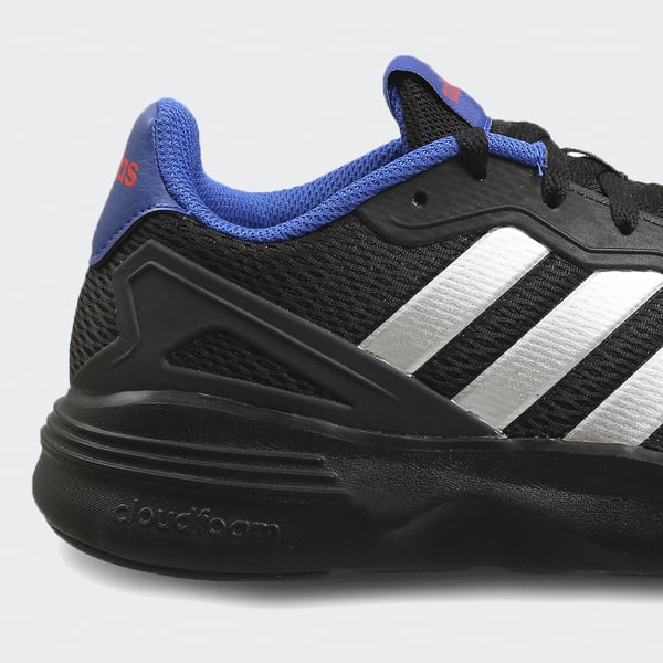 Adidas cloudfoam on sale black running shoes