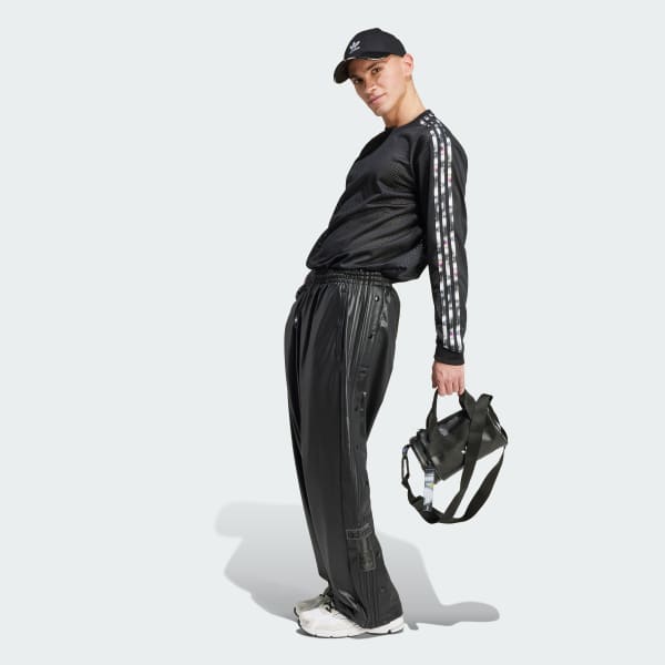 สีดำ เสื้อยืดแขนยาว Pride Mesh 3-Stripes