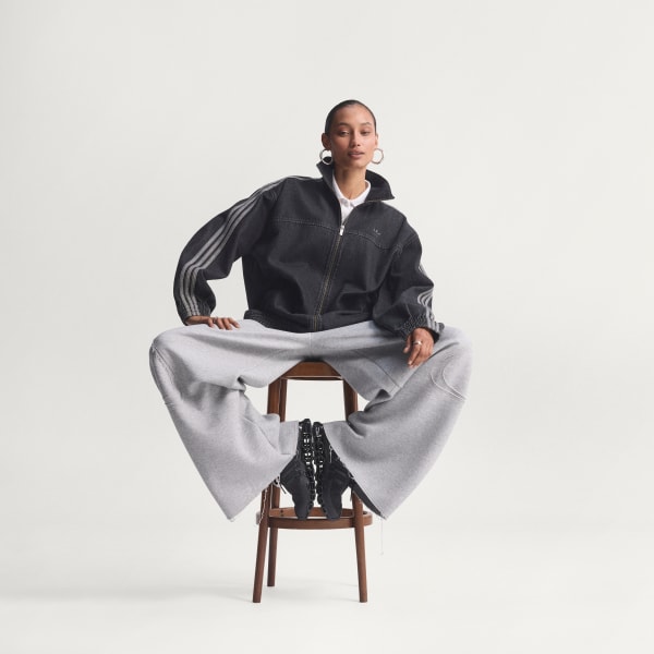 สีดำ เสื้อแทรคเดนิม FIREBIRD ADILENIUM