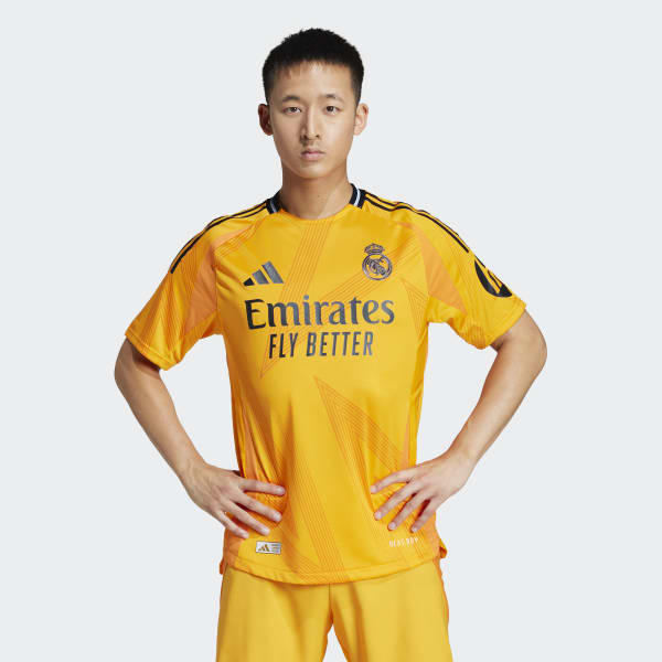adidas Real Madrid 24/25 Away Authentic Jersey - Orange | adidas