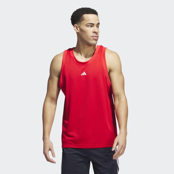 adidas Basketball Legends Tank Top - Red | Basketball adidas