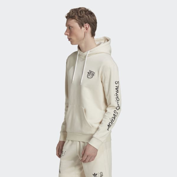Weiss adidas Originals x André Saraiva Hoodie F7016