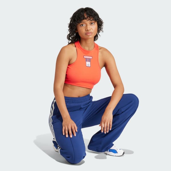 Orange Adibreak Cropped Tank Top