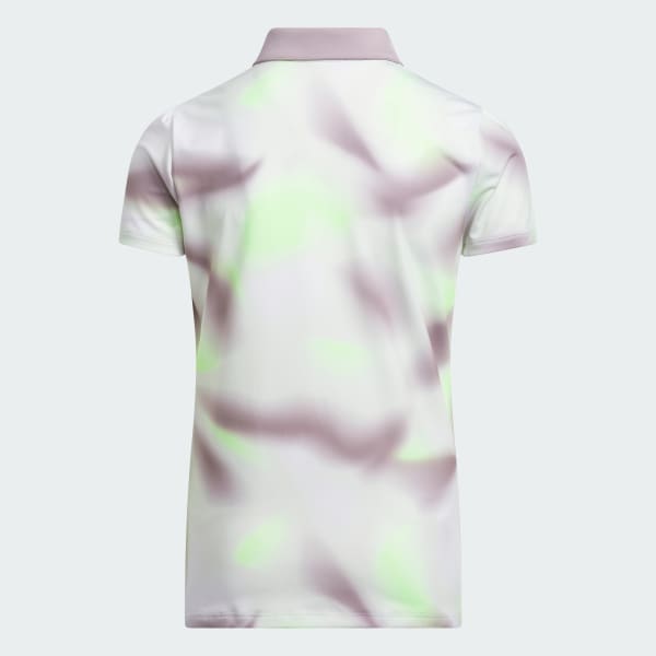 Πράσινο Girls' Allover Print Polo Shirt