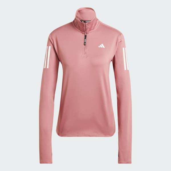 adidas Own the Run Half Zip Jacket Pink Free Shipping with adiClub adidas Canada
