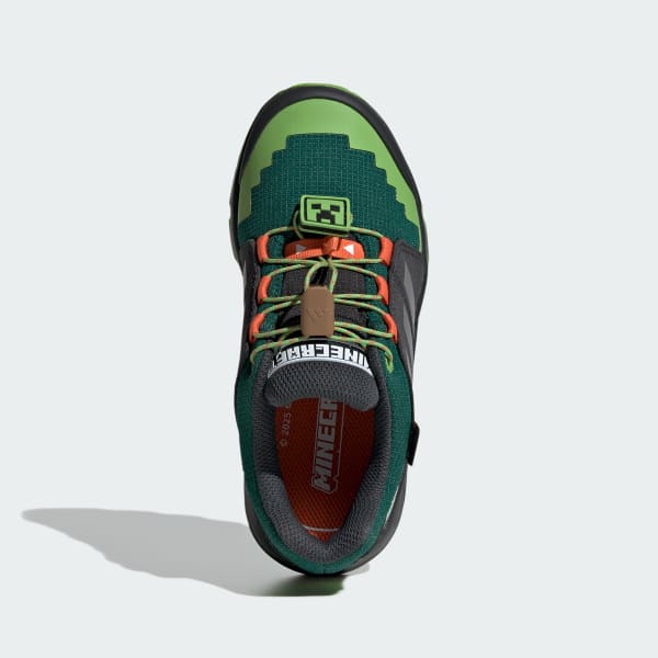 Green Adidas Minecraft Terrex Gore-Tex Hiking Shoes