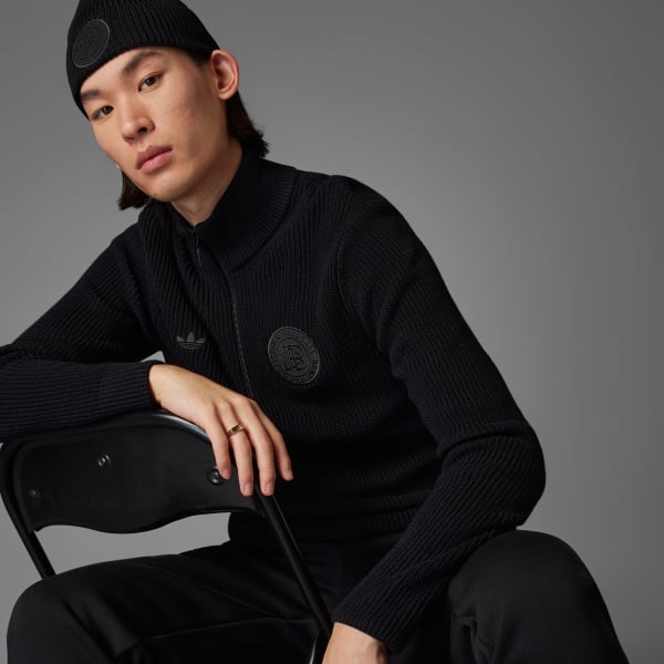 adidas Germany Anniversary Half-Zip Knit Sweatshirt - Black