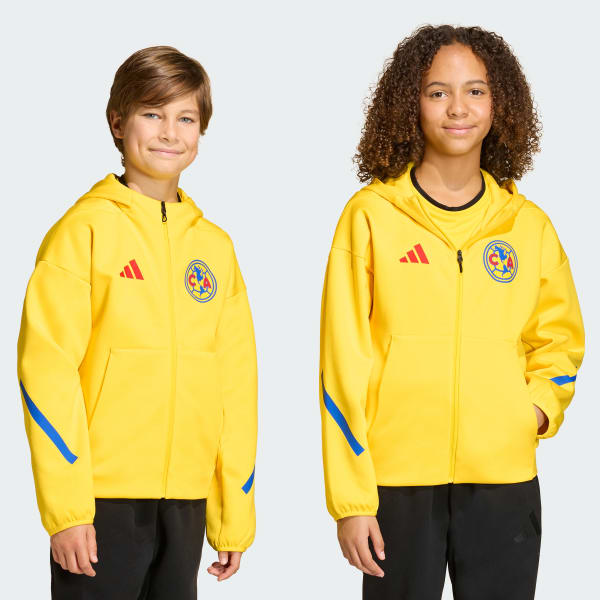 adidas Club America Kids Z.N.E. Anthem Jacket - Yellow | Free